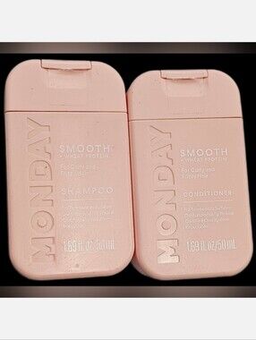 NWT 》2×《 MINI MONDAY SMOOTH HAIR SHAMPOO & CONDITIONER!